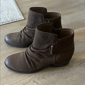 Clarks Dark Brown Ankle Booties